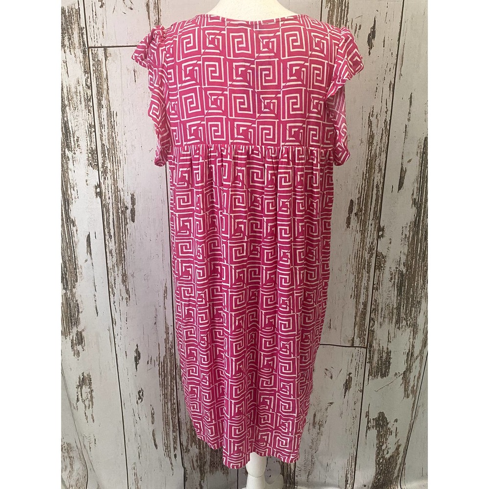 NWT Angel Heart Sleeveless Pink And White Embroidered Dress - Picture 5 of 7